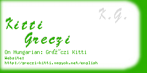 kitti greczi business card